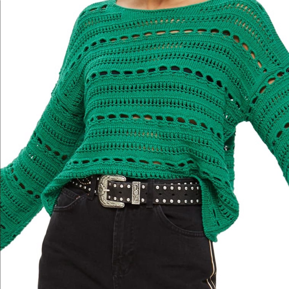 Topshop Open Stitch Sweater